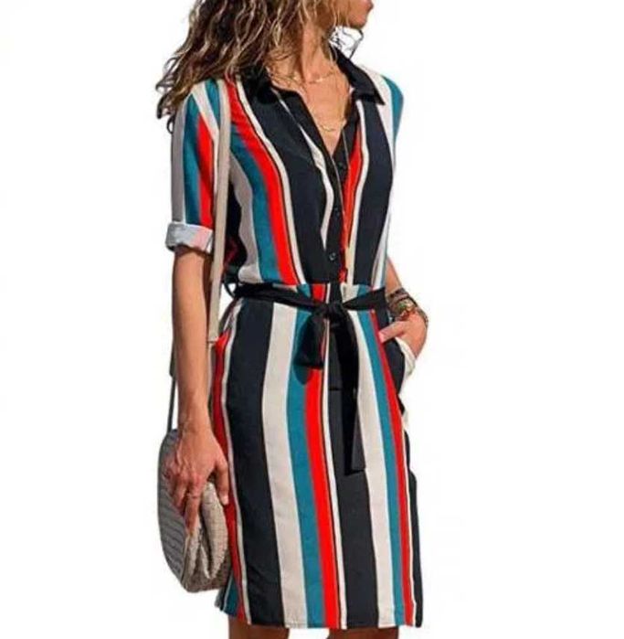 Camasa rochie/Amazon, 36/S, nou, bumbac cu vâscoză