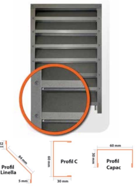 Gard tip jaluzea