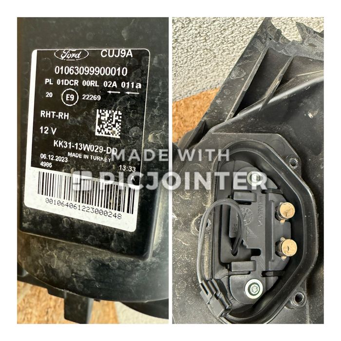 Far dreapta Ford Transit Facelift Bi Xenon HID + drl LED Original Euro