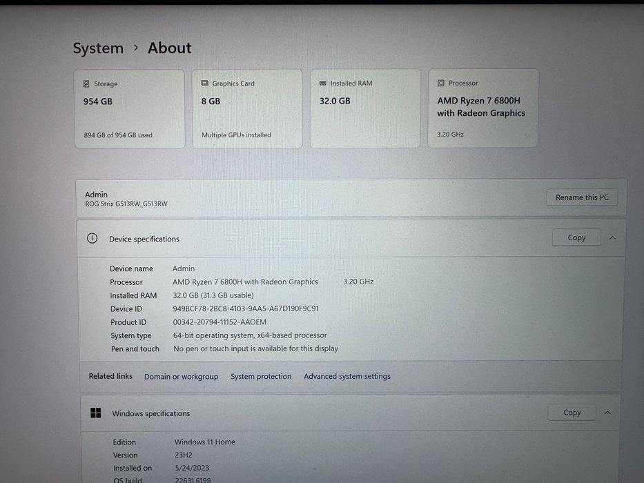 Laptop ROG STRIX G15