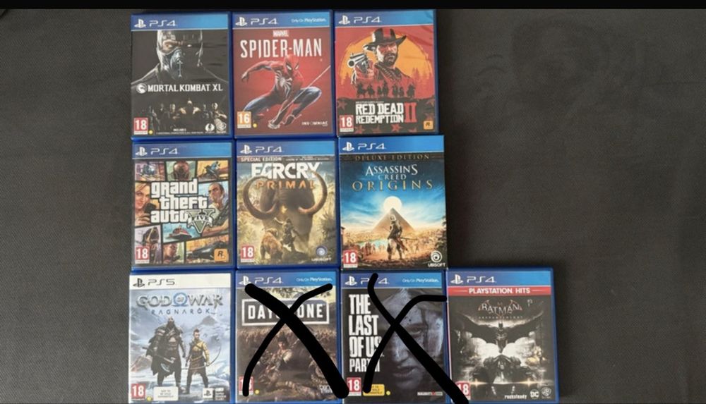 Vand jocuri Ps4\Ps5 schimb si cu Ghost of Yotei