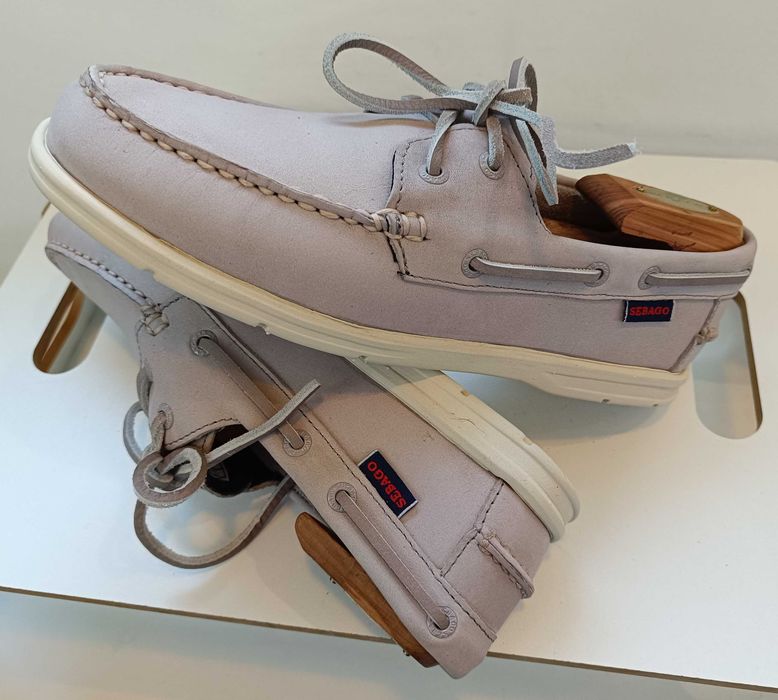 Pantofi mocasni boat 39.5 40 ppremium SEBAGO NOI piele naturala moale