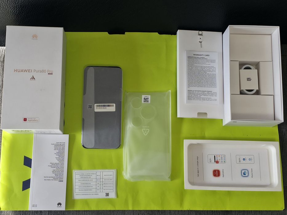 ЧИСТО НОВ 512GB Huawei Pura 80 Pro Гаранция Yettel 2029г. White |Бял