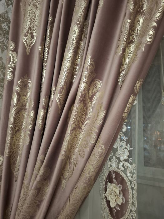 Продам шторы с тюлью