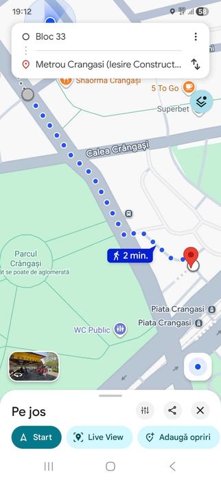 Apartament 3 camere de închiriere Crângași