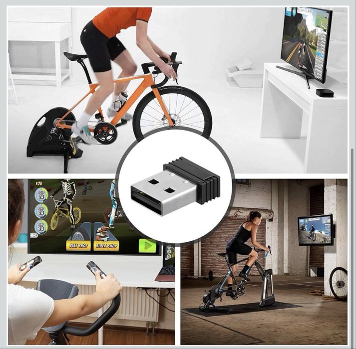 USB ANT+ Stick / Адаптер за велотренажори и фитнес софтуер (Zwift, Wahoo, Garmin)