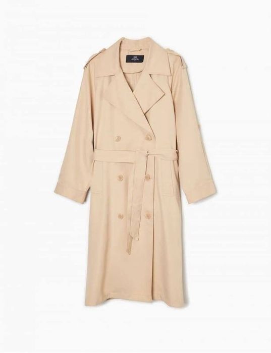 Бежевый тренч из Cropp