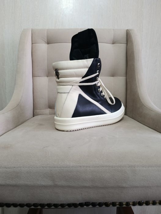 Ботинки Rick owens Geobasket x chrome hearts