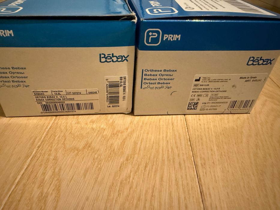 Orteze bebax noi 13,5