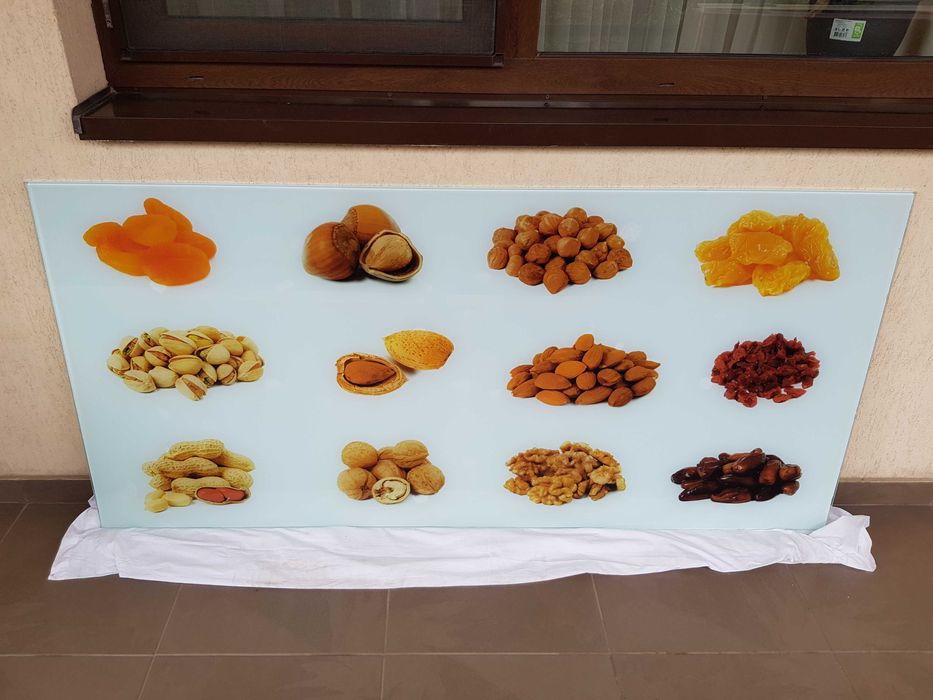 Geam ornamental protectie perete 8mm