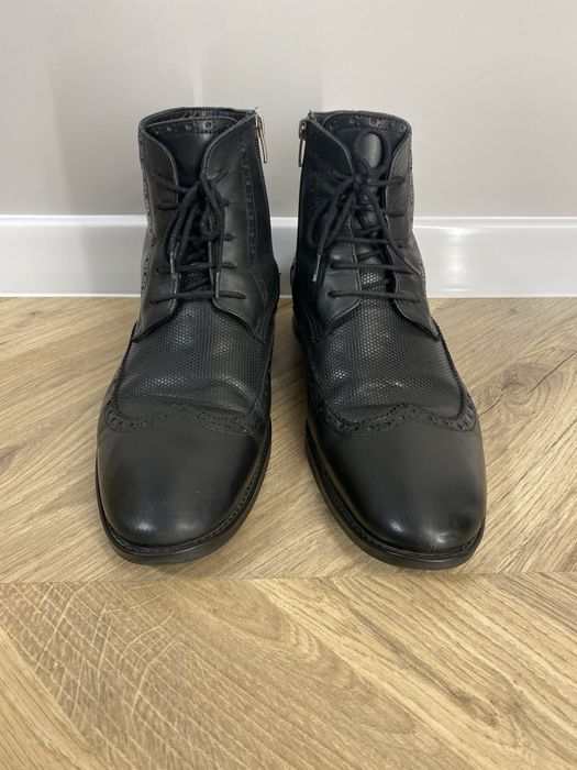 Мъжки боти оксфорд естествена кожа, размер 43