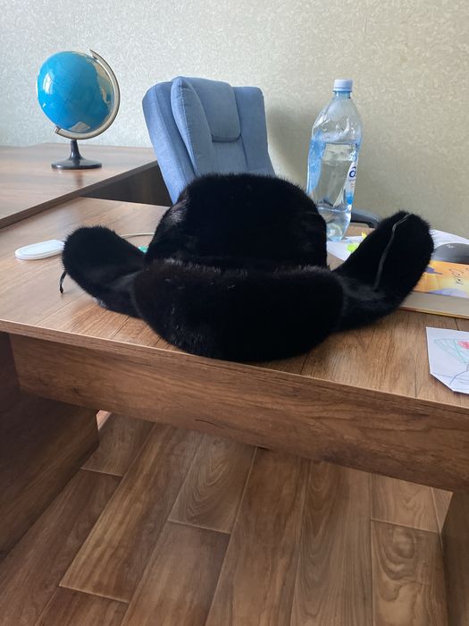 Шапка ушанка норковая