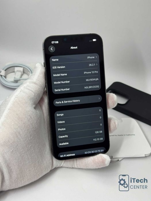 iPhone 13 Pro, 128GB, Graphite, 100% батерия, КАТО НОВ, ГАРАНЦИЯ!