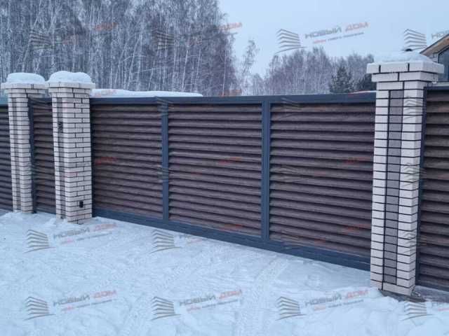 Забор жалюзи еврожалюзи