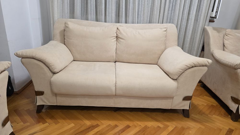 Set PREMIUM MOBEXPERT 3piese: canapea 3locuri, canapea 2locuri + fotoliu piele intoarsa