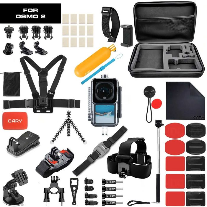 Комплект аксесоари за DJI Action 2 - GARV Content Creator 8