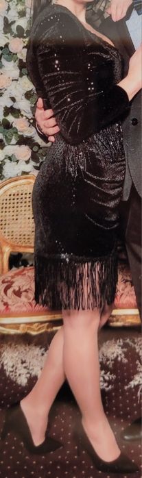 Rochie BIANCA Drăgușanu paiete