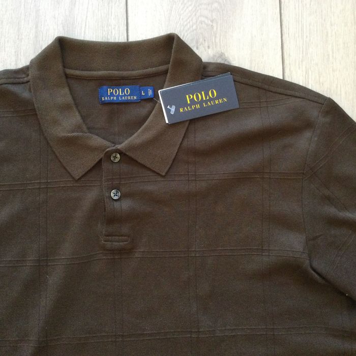 НОВА кафява поло тениска с яка POLO RALPH LAUREN размер L от САЩ