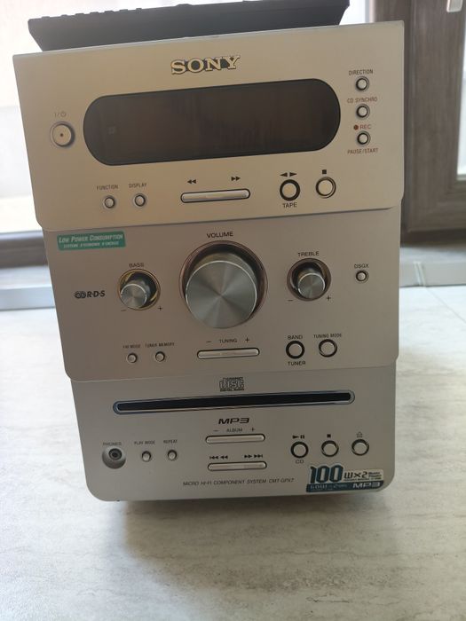 Sony CMT GPX 7, ministem audio stereo, amplificare, tuner FM, auxiliar in, sunet foarte bun!