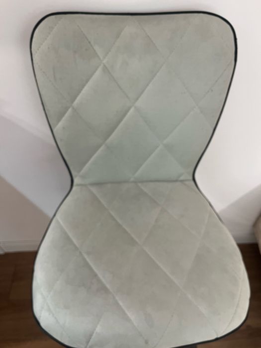 Бар стол сив велур