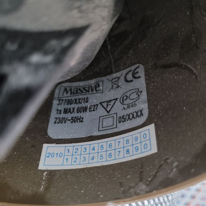 Corp iluminat sticla Massive 1 x 60w E27