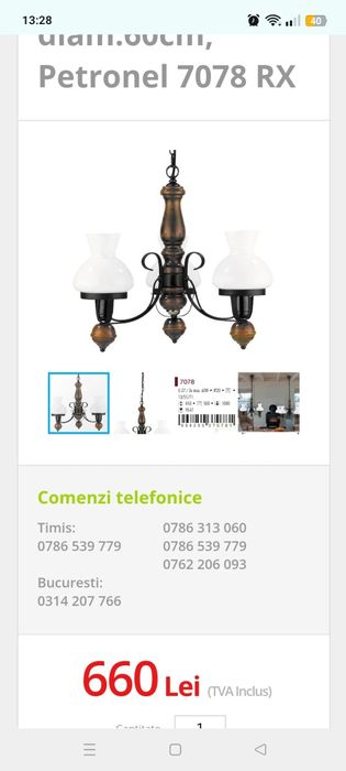 Candelabru Petronel