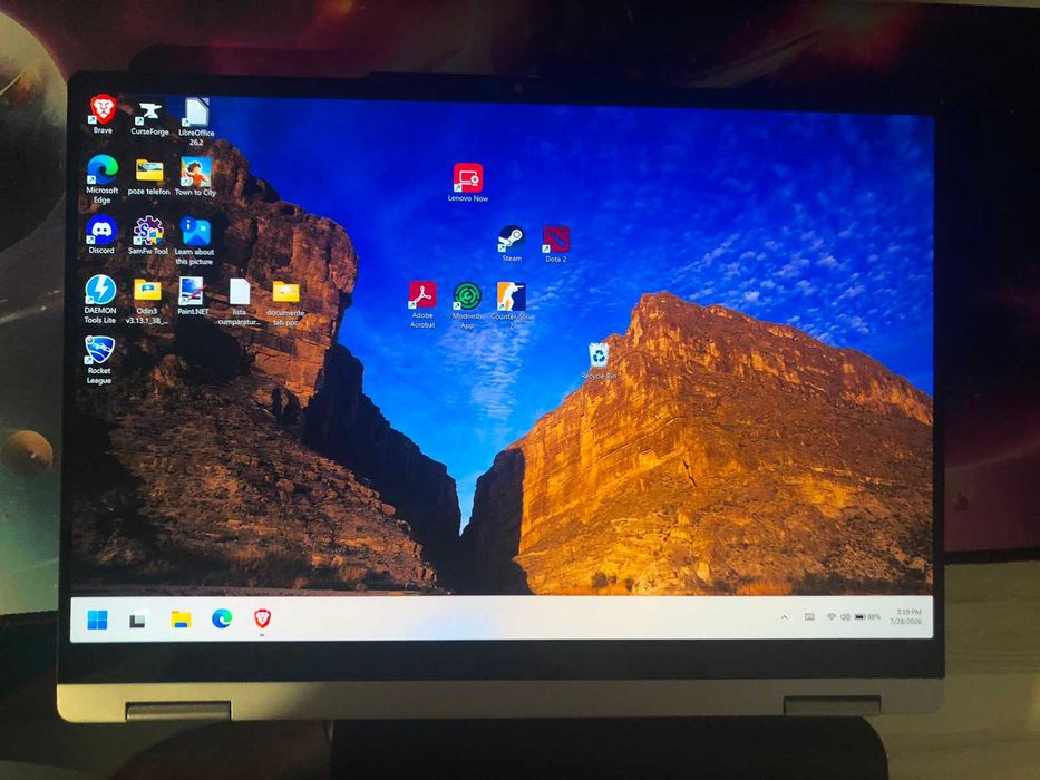 Laptop Lenovo YOGA 7 2in1 120Hz + PEN : 1TB SSD / 32GB RAM | 3K OLED, Touchscreen | Garantie ALTEX | RYZEN AI 7 350