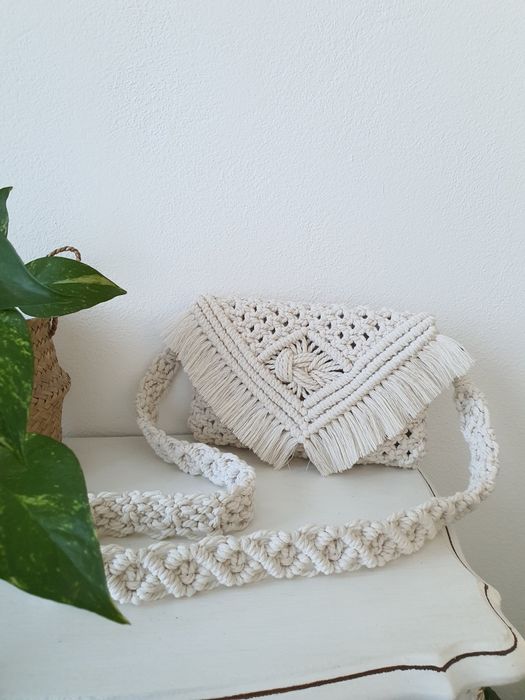 Чанти ръчна изработка в бохо стил /Плетени Клъч чанти / Макраме