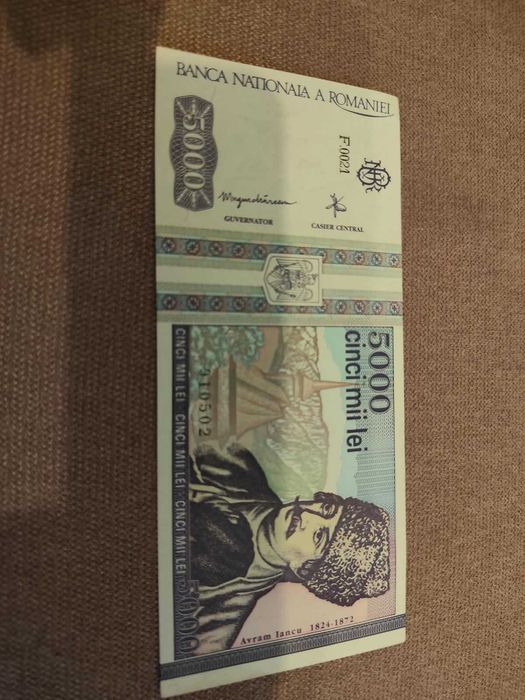 bancnota 5000 lei 1993 UNC
