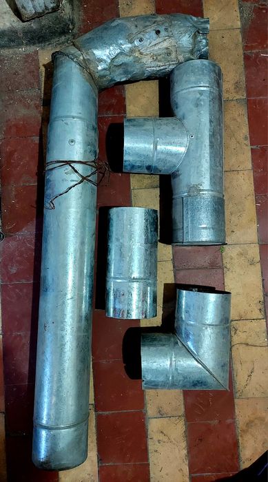 Оцинкованный дымоход и комплектующие