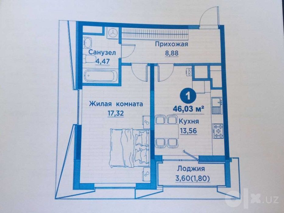 СРОЧНАЯ ЦЕНА‼️ Regnum Plaza 46,03м2 улица Сайрам, Максим Горький ‼️
