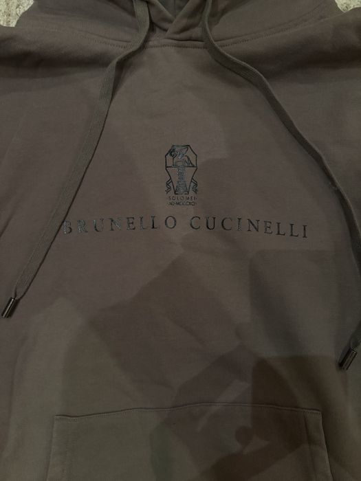 Серо-коричневое худи Brunello Cucinelli