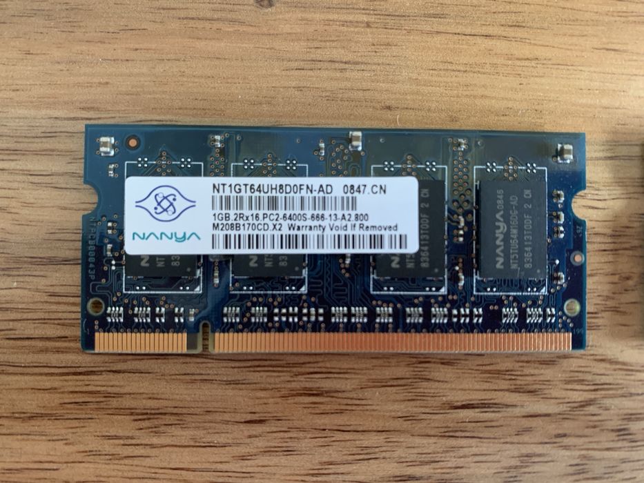 Ram Laptop DDR2 2GB (2 stick-uri 1GB)