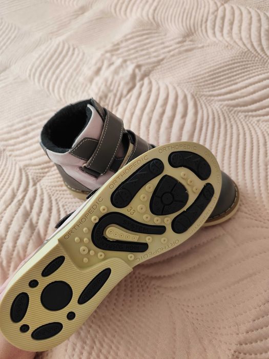 Детски зимни боти естествена кожа