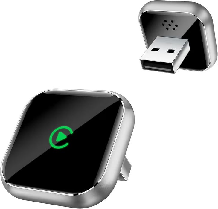 Wireless CarPlay Adapter Low Latency, OTA Upgrades (Gold)