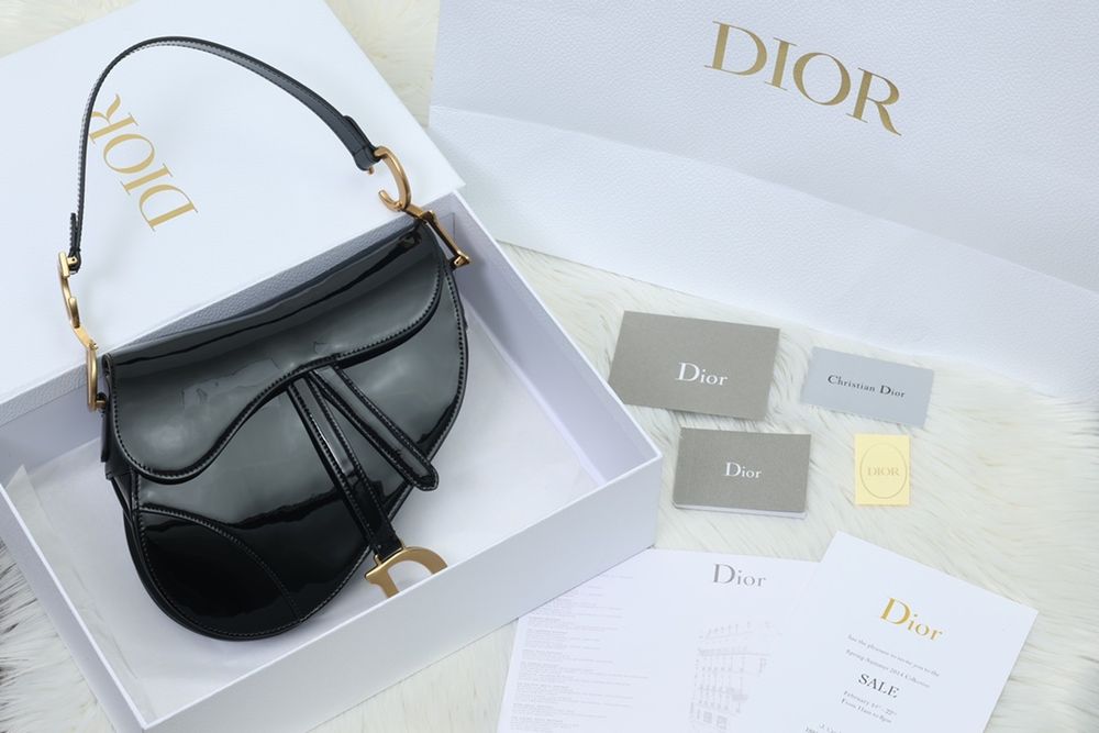 Geanta Christian Dior Saddle lac, tip Premium