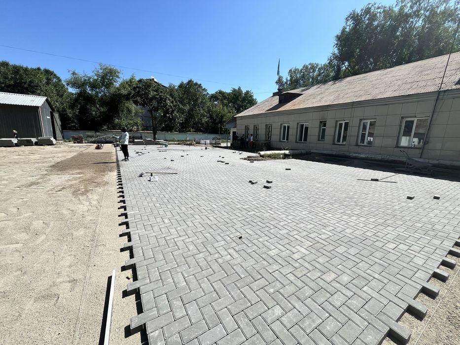 Укладка брусчатки