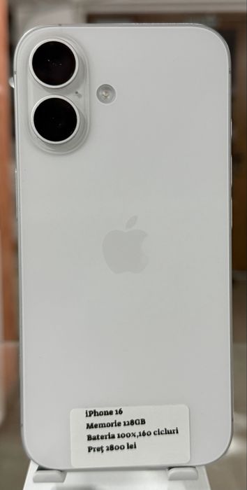 iPhone 16 Pret 2800 lei