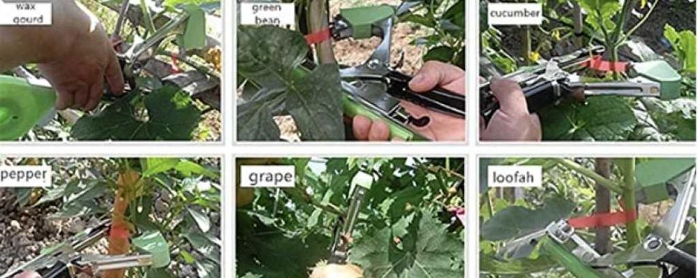 Градински инструмент за връзване на стебла, клони и други