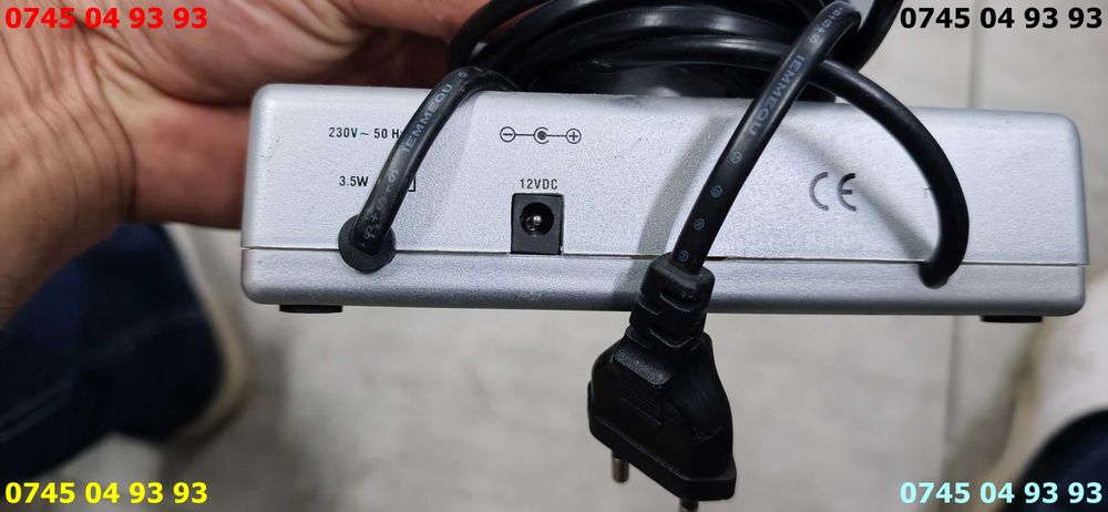 antena TV de interior model HAMA 000044279 cu alimentare si antena suplimentara telescopica