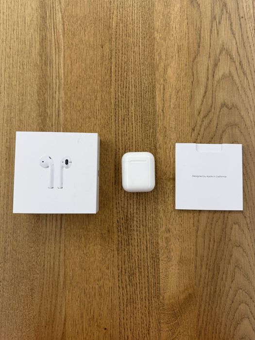 Apple AirPods Gen 1 originale + carcasă A1602 + cutie