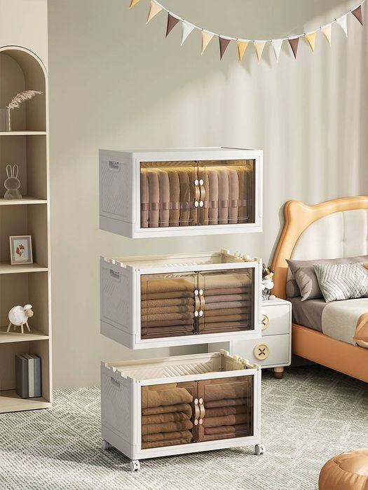 Складной пластиковый шкаф  5 этаж на колёсиках