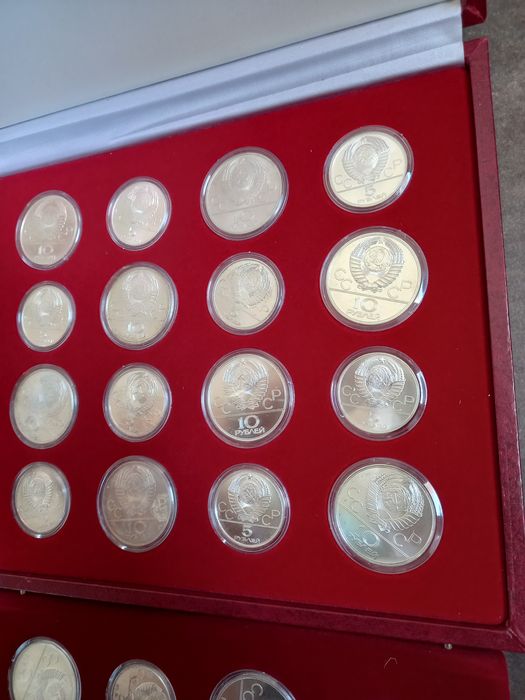 Колекция сребърни монети Олимпиада Москва 1980г