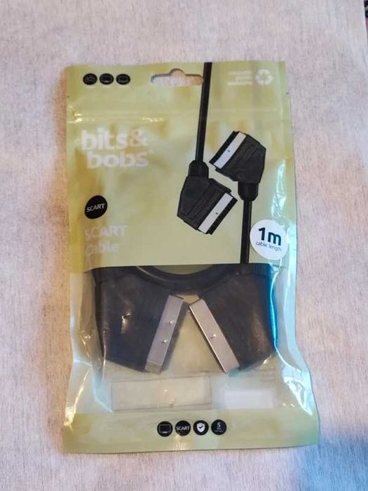 Cablu SCART bits&bobs 1m nou, sigilat în ambalaj original
