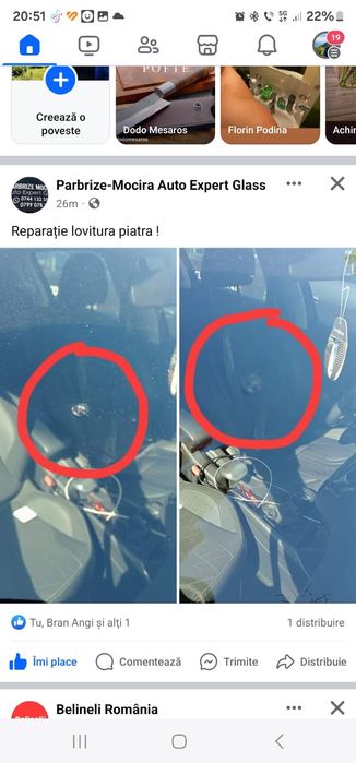 Auto Expert Glass Srl Montaj Parbrize Baia Mare +25km , geamuri/lunete