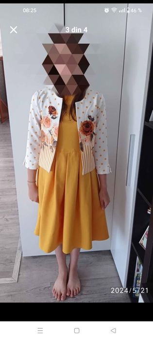 Rochiță pentru fetița de 10 ani