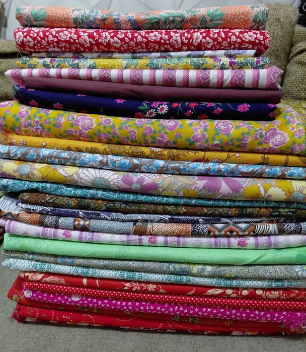 Продаю отрезы хлопковых тканей