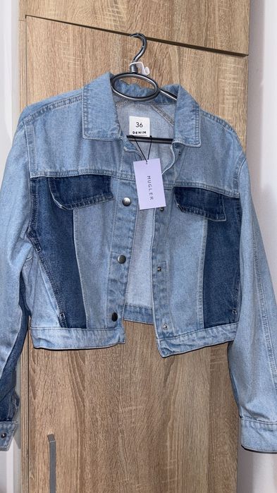 Geaca blugi Mugler (blug bicolor)