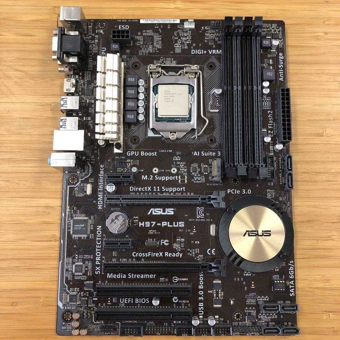 Asus H97-Plus/Core i5-4570/RAM-16GB/NVMe M.2/Immer 100GHz
