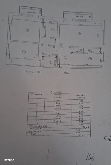 CUG (BRD) 3 camere decomandat - 83mp - modern - boxa - parcare -et 5/8